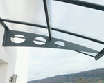 Palram-Canopia Herald 6690 Awning (Grey / Clear)-HG9582-Garage Giant 