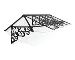 Palram-Canopia Lily 3666 12' x 3' Awning - Black/Clear-HG9596-Garage Giant 