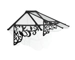 Palram-Canopia Lily 2130 7' x 3' Awning - Black/Clear-HG9574-Garage Giant 