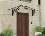 Palram-Canopia Lily 2130 7' x 3' Awning - Black/Clear-HG9574-Garage Giant 