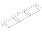 Palram-Canopia Nancy 4500 15' x 3' Awning - Gray/Clear-HG9558-Garage Giant 