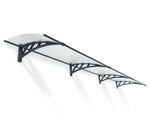 Palram-Canopia Neo 4050 Awning (Grey / Clear)-HG9572-Garage Giant 