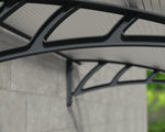 Palram-Canopia Neo 2700 Awning (Grey / Clear)-HG9571-Garage Giant 
