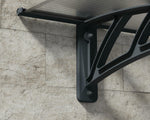 Palram-Canopia Neo 4050 Awning (Grey / Clear)-HG9572-Garage Giant 
