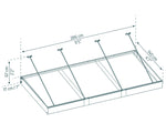Palram-Canopia Sophia XL 3000 9' x 5' Awning - Gray/Clear-HG9543-Garage Giant 