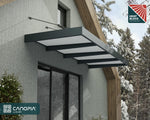 Palram-Canopia Sophia XL 4000 12' x 5' Awning - Gray/Mist-HG9534-Garage Giant 