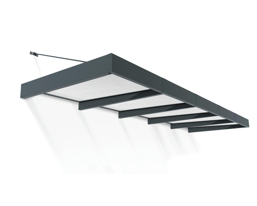 Palram-Canopia Sophia XL 5000 15' x 5' Awning - Gray/Mist-HG9535-Garage Giant