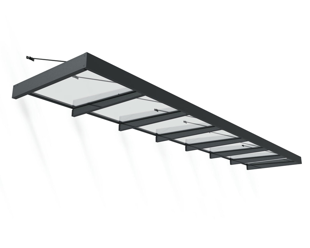 Palram-Canopia Sophia XL 7000 22' x 5' Awning - Gray/Clear-HG9552-Garage Giant