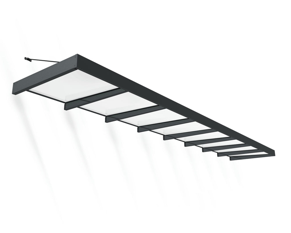 Palram-Canopia Sophia XL 8000 25' x 5' Awning - Gray/Mist-HG9538-Garage Giant