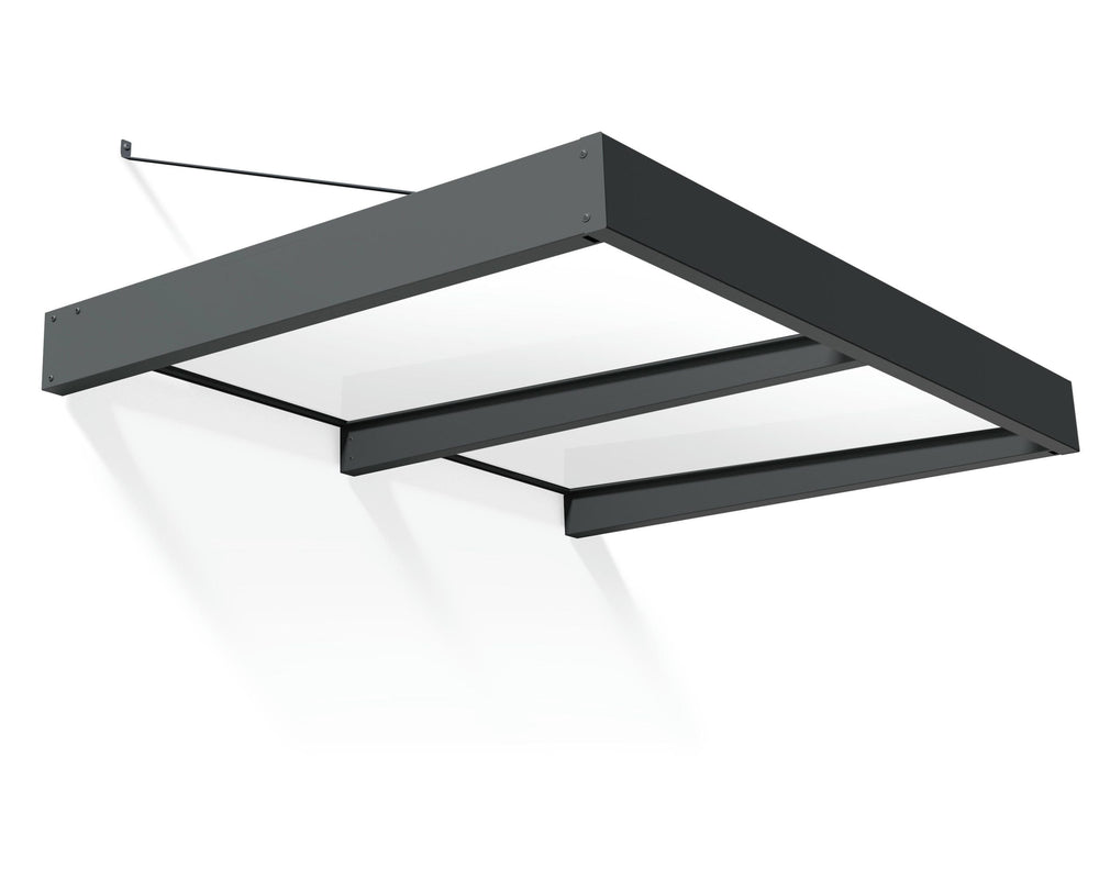 Palram-Canopia Sophia XL 2000 6' x 5' Awning - Gray/Mist-HG9532-Garage Giant