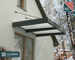 Palram-Canopia Sophia XL 2000 6' x 5' Awning - Gray/Mist-HG9532-Garage Giant 