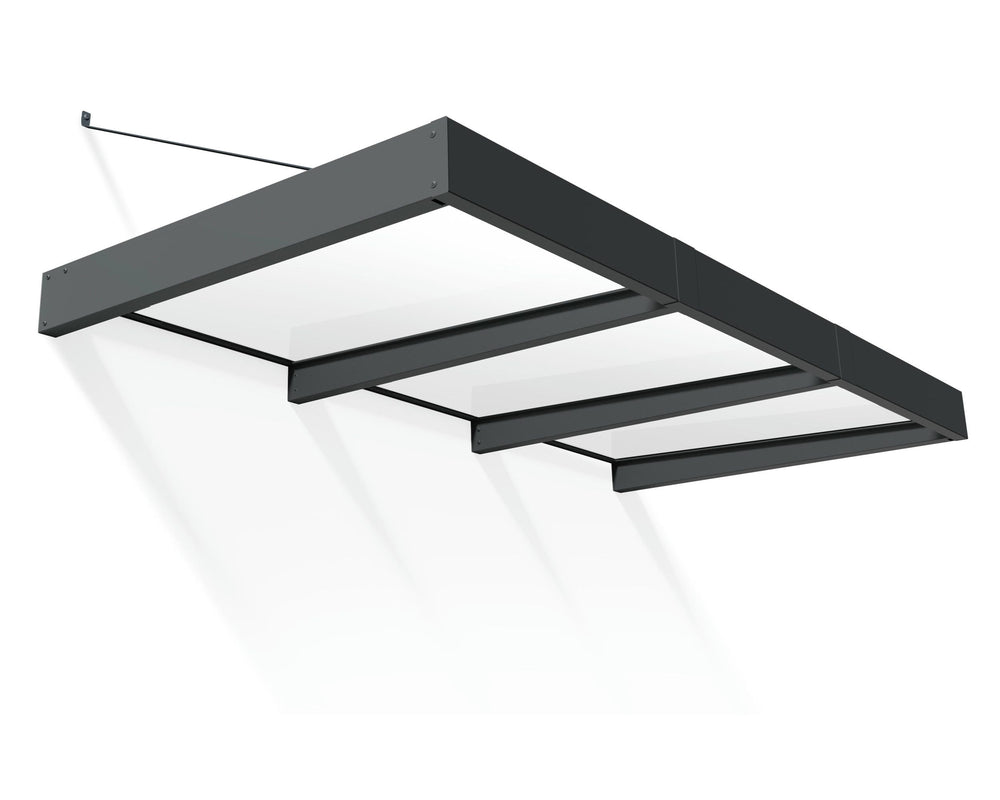 Palram-Canopia Sophia XL 3000 9' x 5' Awning - Gray/Mist-HG9533-Garage Giant