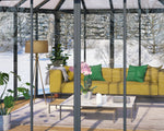 Palram-Canopia Garda Enclosed Hexagon Garden Gazebo (Grey / Bronze)-HG9185-Garage Giant 