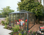 Palram-Canopia Ledro 12' x 12' Enclosed Gazebo - Gray-HG9192-Garage Giant 