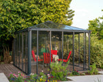 Palram-Canopia Ledro 12' x 12' Enclosed Gazebo - Gray-HG9192-Garage Giant 