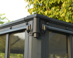 Palram-Canopia Ledro 12' x 12' Enclosed Gazebo - Gray-HG9192-Garage Giant 