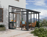 Palram-Canopia SanRemo 10' x 10' Patio Enclosure - Gray/Diffused Clear-HG9069-Garage Giant 