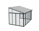 Palram-Canopia SanRemo 10' x 14' Patio Enclosure - Gray/Diffused Clear-HG9064-Garage Giant 