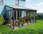 Palram-Canopia SanRemo 10' x 14' Patio Enclosure - Gray/Diffused Clear-HG9064-Garage Giant 