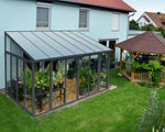 Palram-Canopia SanRemo 10' x 14' Patio Enclosure - Gray/Diffused Clear with Screen Doors (6)-HG9071-Garage Giant 