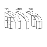Palram-Canopia Sun Room 8' x 10' - White-HG7610-Garage Giant 