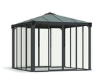 Palram-Canopia Ledro 10' x 10' Enclosed Gazebo - Gray-HG9190-Garage Giant 