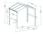 Palram-Canopia Austin 6' x 8' Grill Gazebo - Black/Gray-HG9177-Garage Giant 