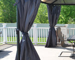 Palram-Canopia Palermo/Milano/Martinique Gazebo Curtain Set - 4 Piece-HG1055-Garage Giant 