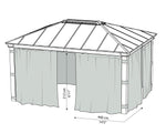 Palram-Canopia Dallas 4900 12' x 16' Curtain Set-HG2006-Garage Giant 