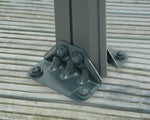 Palram-Canopia 14' x 14' Palermo 4300 Gazebo (Grey / Bronze)-HG9154-Garage Giant 