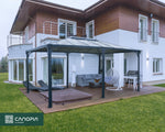 Palram-Canopia Martinique 5000 12' x 16' Gazebo - Gray/Bronze-HG9171-Garage Giant 
