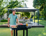 Palram-Canopia 10' x 14' Martinique Rectangle Garden Gazebo (Grey / Bronze)-HG9170-Garage Giant 