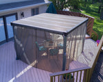 Palram-Canopia Palermo/Milano/Martinique Gazebo Netting Set - 4 Piece-HG1056-Garage Giant 