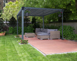 Palram-Canopia 10' x 10' Milano 3000 Gazebo (Grey / Bronze)-HG9172-Garage Giant 