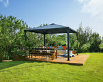 Palram-Canopia Palermo 3600 12' x 12' Gazebo (Grey / Bronze)-HG9152-Garage Giant 