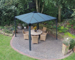 Palram-Canopia Palermo 3000 10' x 10' Gazebo (Grey / Bronze)-HG9150-Garage Giant 