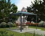 Palram-Canopia Palermo 3000 10' x 10' Gazebo (Grey / Bronze)-HG9150-Garage Giant 