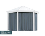 Palram-Canopia Roma/Monaco Gazebo Curtain set - 6 Piece-HG1057-Garage Giant 