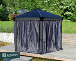 Palram-Canopia Roma/Monaco Gazebo Curtain set - 6 Piece-HG1057-Garage Giant 