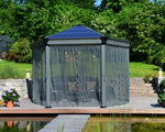 Palram-Canopia Roma/Monaco Gazebo Netting set - 6 Piece-HG1058-Garage Giant 