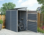 Palram-Canopia SkyLight 4' x 6' Lean-To Storage Shed (Grey)-HG9600T-Garage Giant 