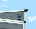 Palram-Canopia SkyLight 4' x 6' Lean-To Storage Shed (Grey)-HG9600T-Garage Giant 