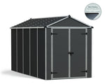 Palram-Canopia Rubicon 6' x 12' Shed - Gray-HG9712GY-Garage Giant 
