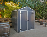 Palram-Canopia Rubicon 6' x 5' Shed - Gray-HG9705GY-Garage Giant 