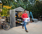 Palram-Canopia Rubicon 6' x 8' Shed - Gray-HG9708GY-Garage Giant 
