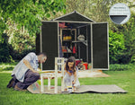 Palram-Canopia Rubicon 6' x 8' Shed - Gray-HG9708GY-Garage Giant 