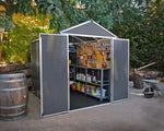 Palram-Canopia Rubicon 6' x 8' Shed - Gray-HG9708GY-Garage Giant 