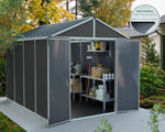 Palram-Canopia Rubicon 8' x 10' Shed - Gray-HG9731GY-Garage Giant 