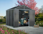 Palram-Canopia Rubicon 8' x 8' Shed - Gray-HG9730GY-Garage Giant 