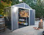 Palram-Canopia Rubicon 8' x 8' Shed - Gray-HG9730GY-Garage Giant 